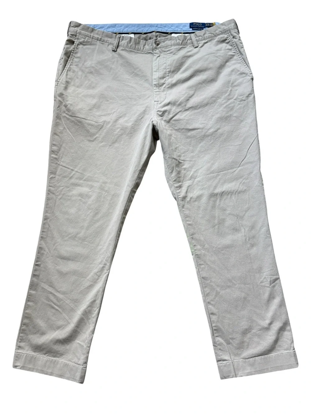 Polo Ralph Lauren Stretch Classic Fit Chino Pants Khaki Tan Men’s 42x29 Cuffed